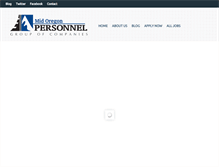 Tablet Screenshot of midoregonpersonnel.com